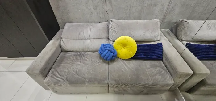 Sofá Reclinável - tecido macio