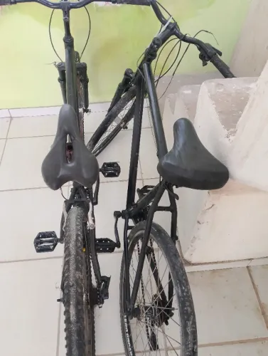 2 bicicletas aro 26 jante aero cor preta 