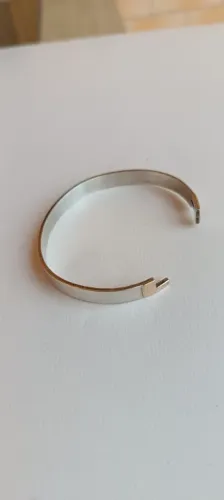 BRACELETE DE PRATA 925 COM OURO 18K