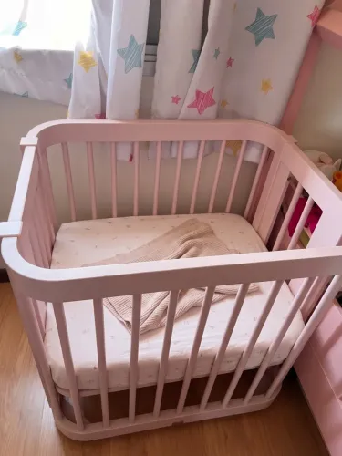Berço Rosa Quater Evolutivo 3 em 1 mini berço cama desapego