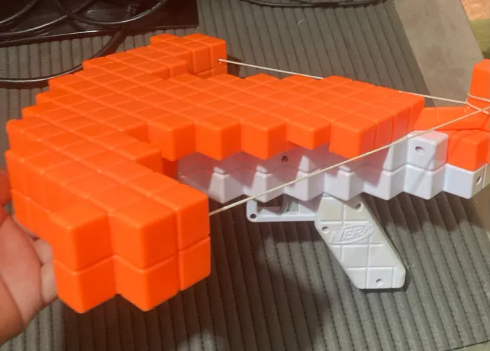 NERF, Minecraft Balestra Lançadora 3 Dardos, Laranja