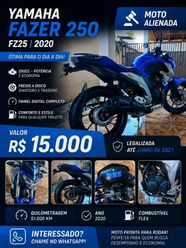 ? REPASSE - YAMAHA FAZER FZ25 2020 ?