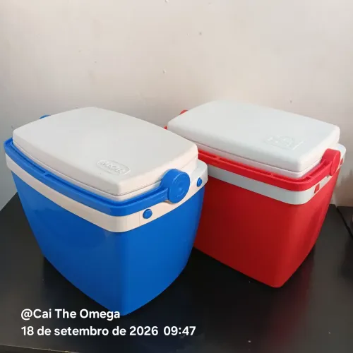 Kit 2 coolers Mor azul & Bel vermelho