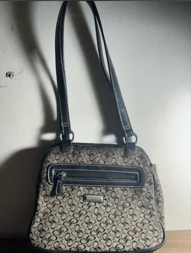 bolsa rosetti vintage marrom