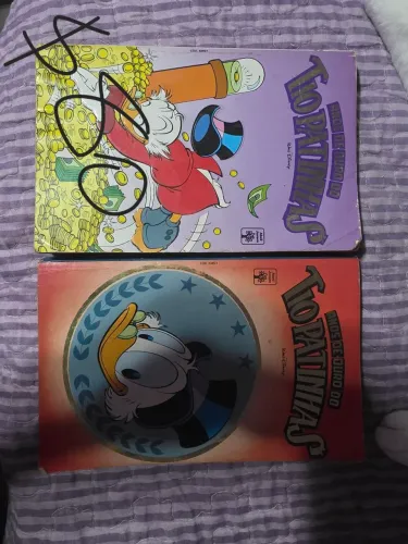 Dois almanaques antigos do tio patinhas em ótimo estado de conservação