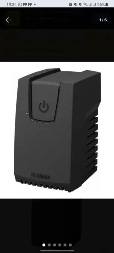 Estabilizador Ts Shara 500VA 4 Tomadas Preto Modelo 9016 110v bivolt