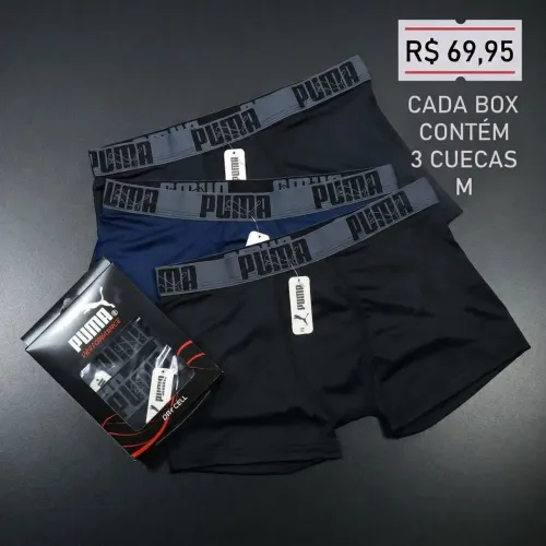 3 cuecas Puma alta performance Premium