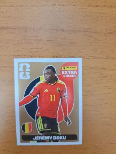 FIGURINHA EXTRA STICKER LEGEND  - JÉRÉMY DOKU - BRONZE - COPA DO MUNDO 2026