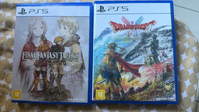 Jogos ps5 final fantasy e dragon quest