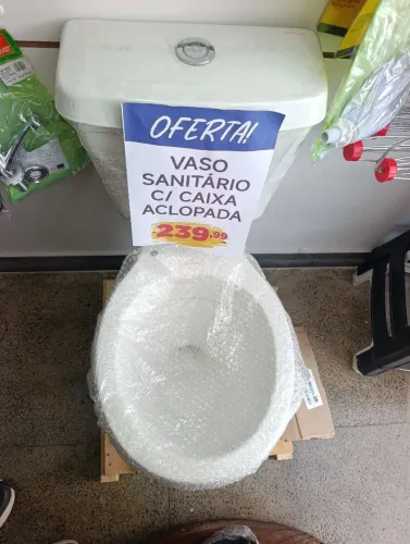 Vaso sanitário acoplado branco 