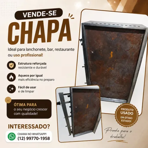 Chapa Para Lanche / Hambúrguer Profissional