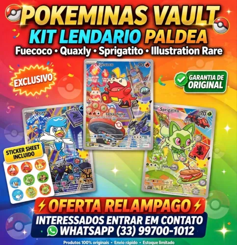 Vendo trio inicial Pokémon estado NM perfeito preço a negociar.