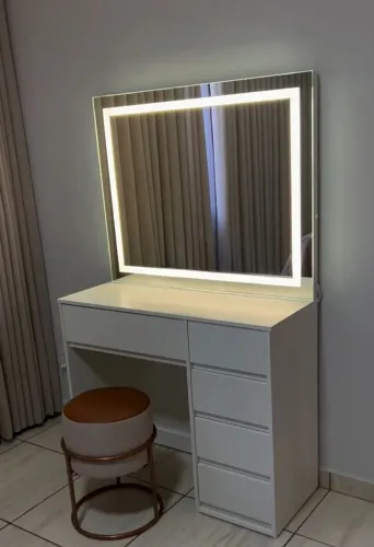 Penteadeira Front Led Com Nicho Lateral