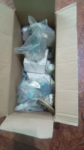 Lote de peças de carburador e ignição