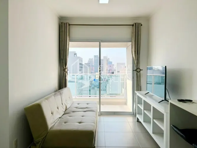 Apartamento para locação em São Paulo-SP, Bela Vista: 1 quarto, 1 sala, 1 banheiro e vaga