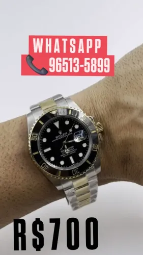 Relógio ROLEX SUBMARINER AUTOMÁTICO MISTO