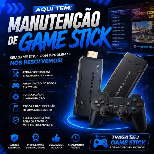 Manutenção de game stick