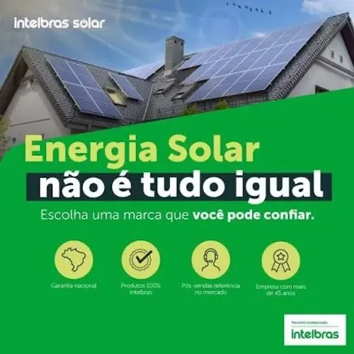 Energia Solar - Compre direto da fábrica da Intelbras