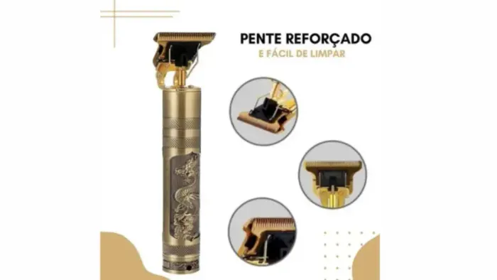 Máquina de Acabamento Profissional - Recarregável Dragão 4 Unidade