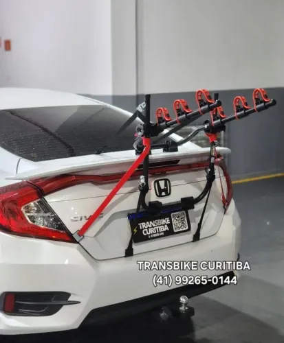 Suporte Bike para 3 Bicicletas Transbike de Porta Malas - Pronta Entrega em Curitiba