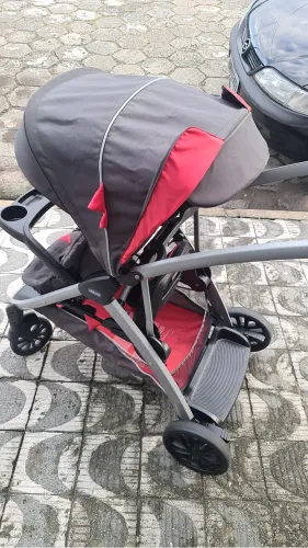 Carrinho Duplo Chicco Stroll?in?2 - Ideal para 2 Crianças (Com Opção em Pé ou Sentado)