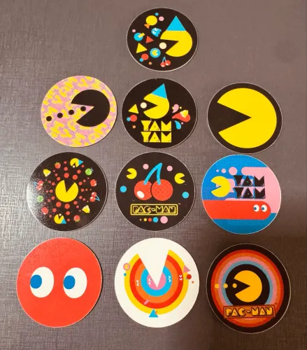 Coleção tazo Pacman com 10+ 1 de brinde