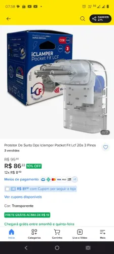 Iclamper. Protetor contra raios e surtos elétrico