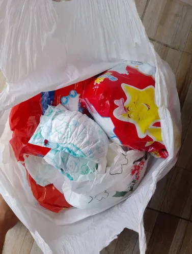Doação de fraldas tamanho p