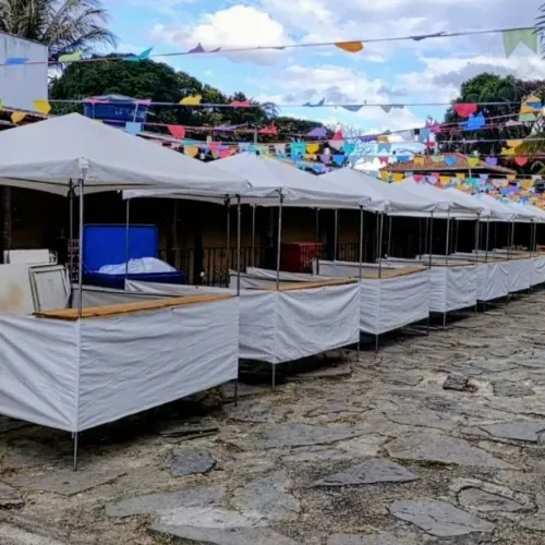 Barracas de feira com balcão - Aluguel