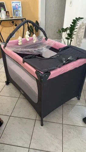 Berço desmontável + colchão Ortobom D18