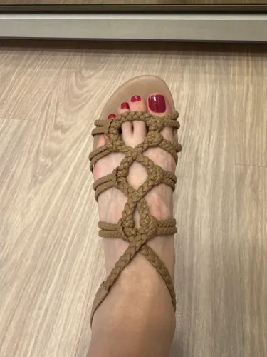 Linda rasteira trançada Le Lis Blanc tamanho 36 calça 35!