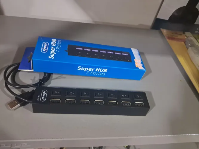 HUB USB COM 7 PORTAS USB