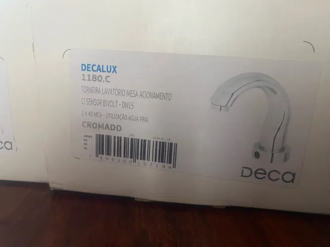 Torneira Deca Decalux Acionamento c/ Sensor Bivolt