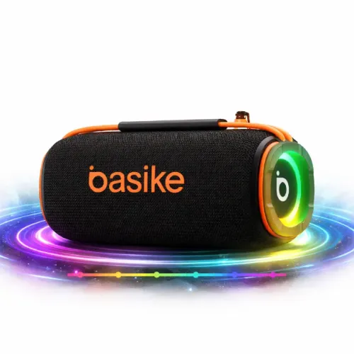 Caixa De Som Bluetooth Portátil Basike - 45w 6000mah Até 10hrs De Autonomia Para Praia, Ca