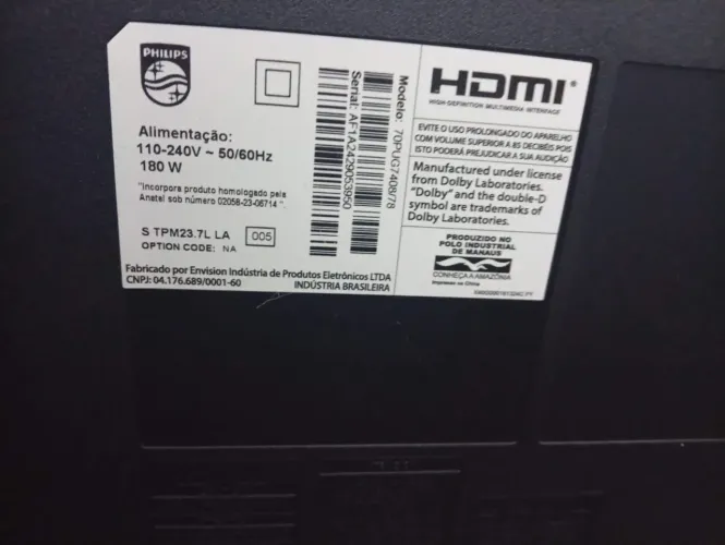 vendo tv 70 polegadas