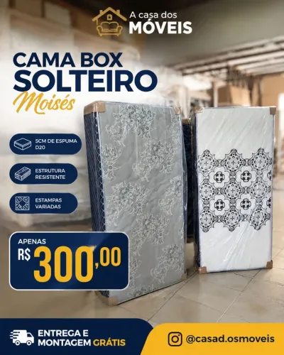 Cama box solteiro Moisés