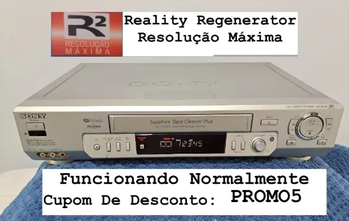 Video Cassete SONY 7 Cabeças Hi-Fi Estéreo - SLV-EX9S