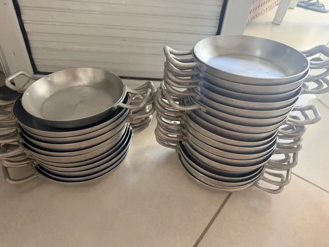 Frigideiras pergaminho de alumínio