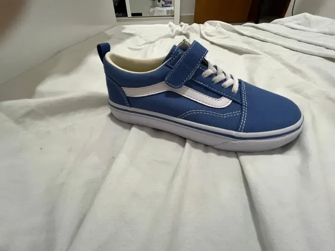 Tênis Vans Azul Infantil - Importado do Japão - BR 33/34 (21 cm)