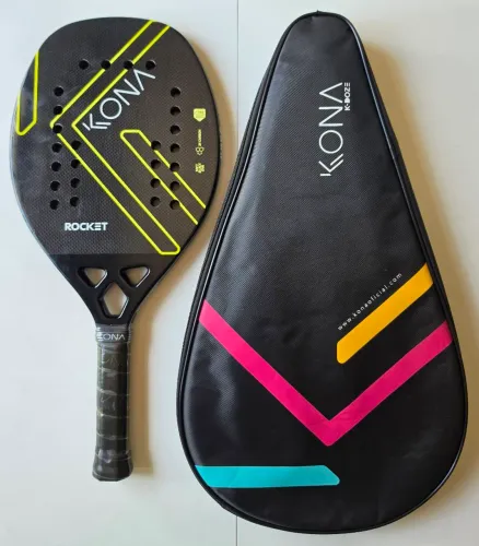 Raquete Beach Tennis Kona Rocket Black 3K