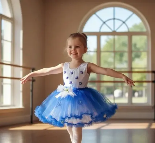 Ballet tutu princesa azul kit completo 