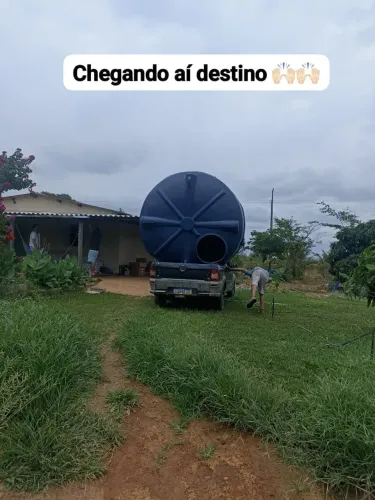AQ tudo vc paga MENOS caixa d'água direto da fábrica com 5 anos de garantia 