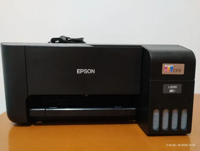 Impressora Multifuncional Epson Ecotank L3250 Tanque de Tinta Colorida USB Wi-Fi