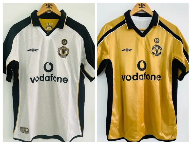 Camisa do Manchester United 2001/02 - Edição 100 anos Dupla Face