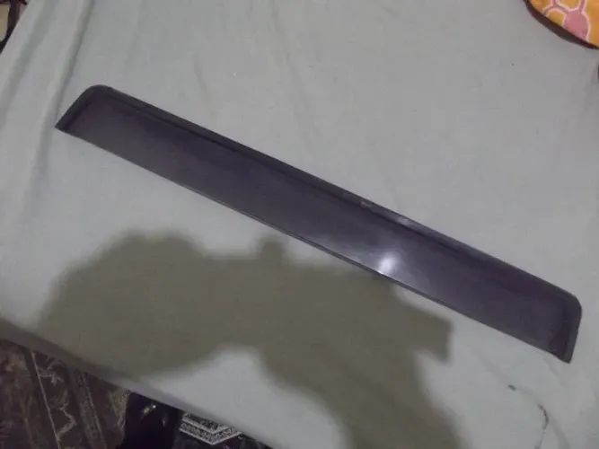 Soleira em Acrilico cor fume, peça unica 62 cm por 7cm