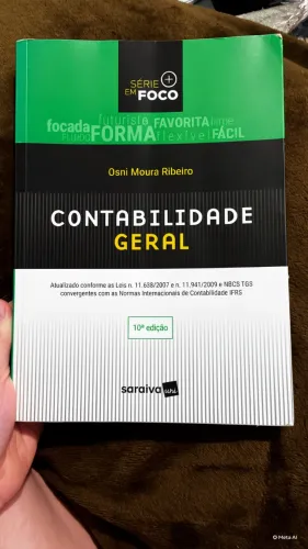 Vendo livro de Contabilidade Geral