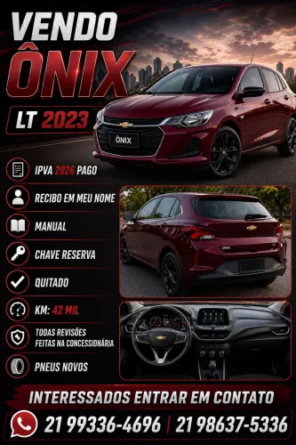 Chevrolet Onix Hatch LT 1.0 12V Flex Mec. 4P 2023