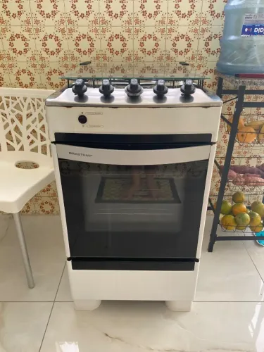 Fogão 4 Bocas Brastemp Branco - Acendimento Automático