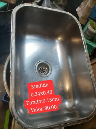 Cuba retangular inox para pia cozinha! Aceito proposta