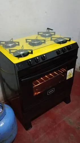 Fogao tampo de vidreo 5 bocas Realce